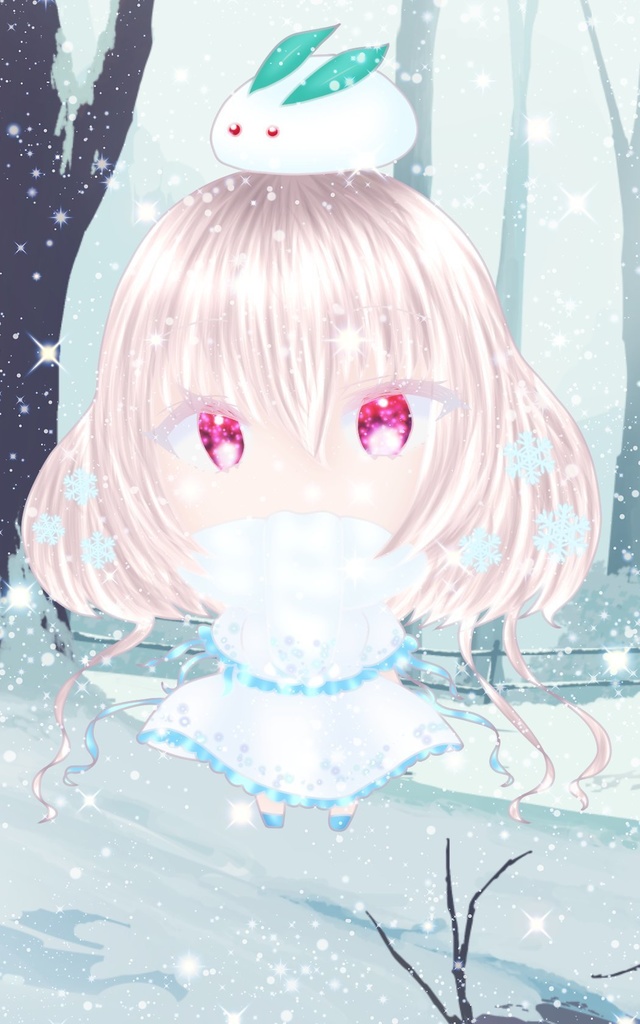 雪えーかちゃんの雪やこんこんアクリルキーホルダー