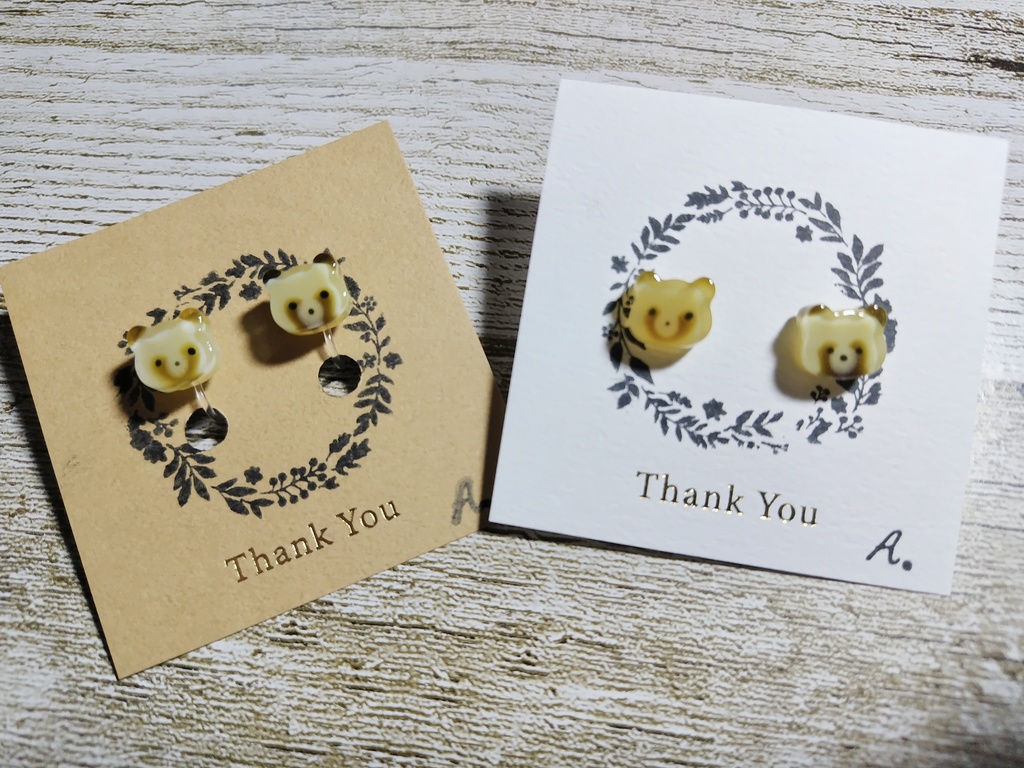 たぬきピアス