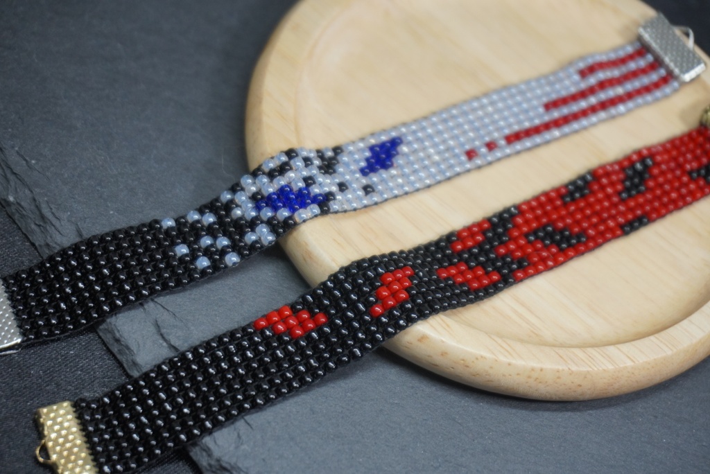 刀剣乱舞 豊後国行平・四天王寺組・小烏とこがらしモチーフブレスレット