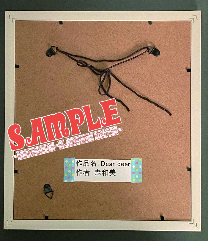 イラスト色紙『Dear deer』