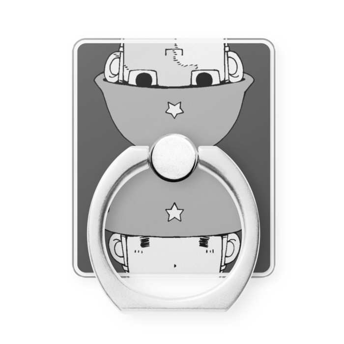 スマホリング 島田・泉(モノクロ)