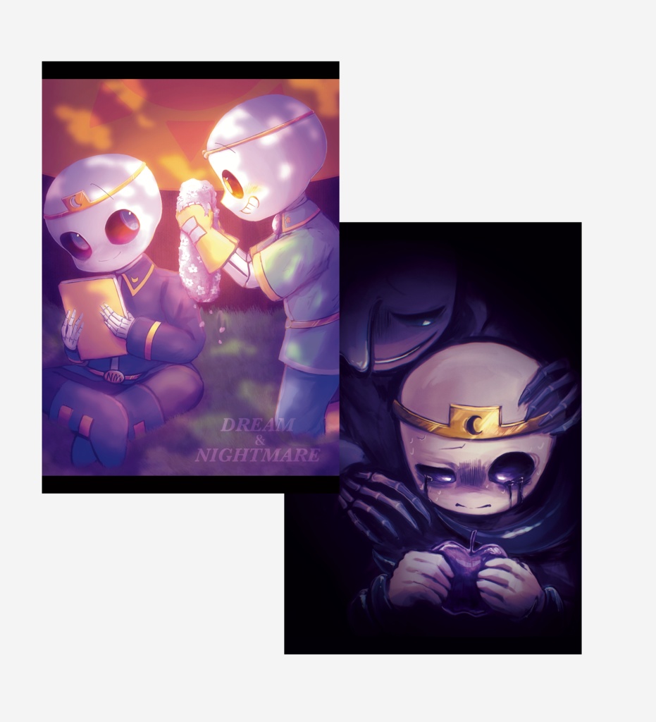 💛DreamSans&NightmareSans💜両面ポストカード