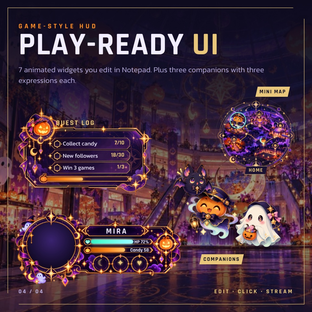🎃 HAUNTED EXPRESS · VTuber向け配信モーションキット 🎃