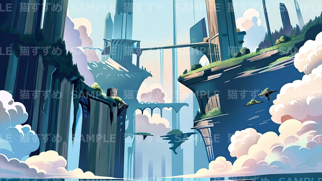 【背景100枚】ファンタジー世界・屋外|城/町/ダンジョン/魔王城|1920×1080|著作権フリー|ゲーム/ADV/ノベル/TRPG背景素材