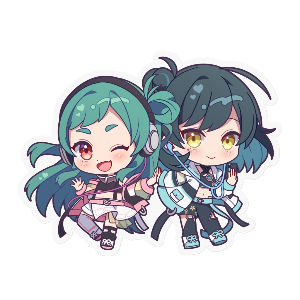 【クリアタイプ】ミニキャラステッカー-通常ver-