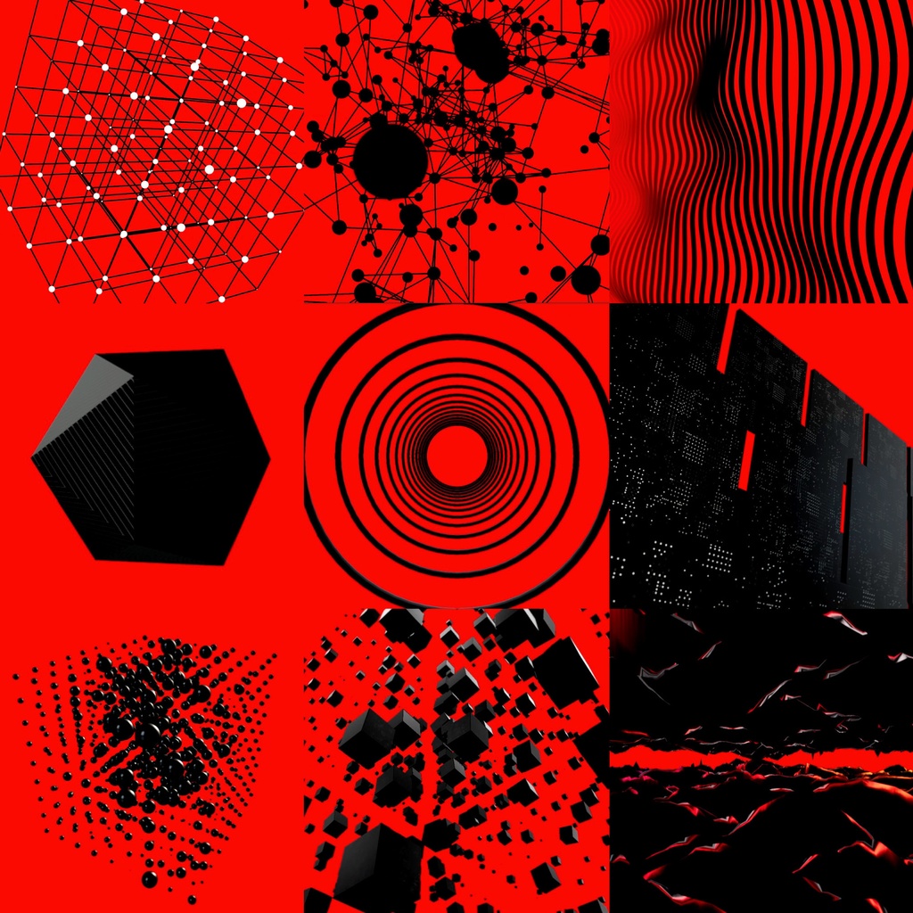 VJ素材 / VJ LOOPS 006:Red and Black