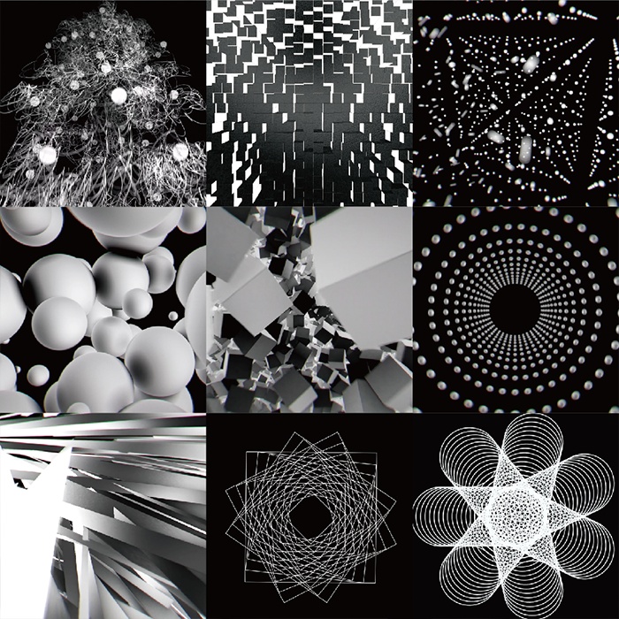 VJ素材 / VJ LOOPS 009:Monochrome3