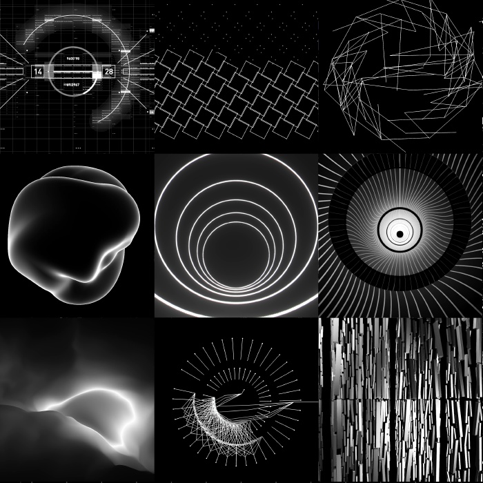 VJ素材 / VJ LOOPS 012:Monochrome4