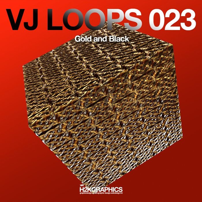 VJ素材 / VJ LOOPS 023:Gold and Black