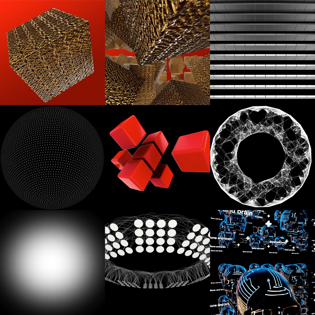 VJ素材 / VJ LOOPS 023:Gold and Black