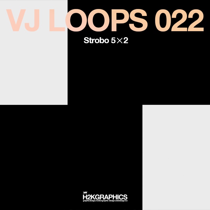 VJ素材 / VJ LOOPS 022:Strobo 5x2