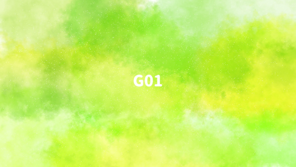 【動く背景】緑色の水彩絵の具で塗ったような美しい背景