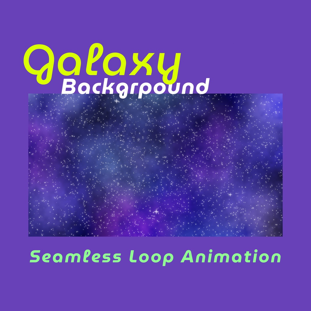 【動く背景】キラキラ銀河✨グラデーション背景アニメーション（10秒ループ）