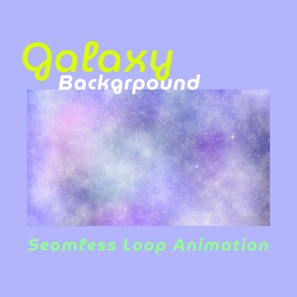 【動く背景】キラキラ銀河✨グラデーション背景アニメーション(10秒ループ)