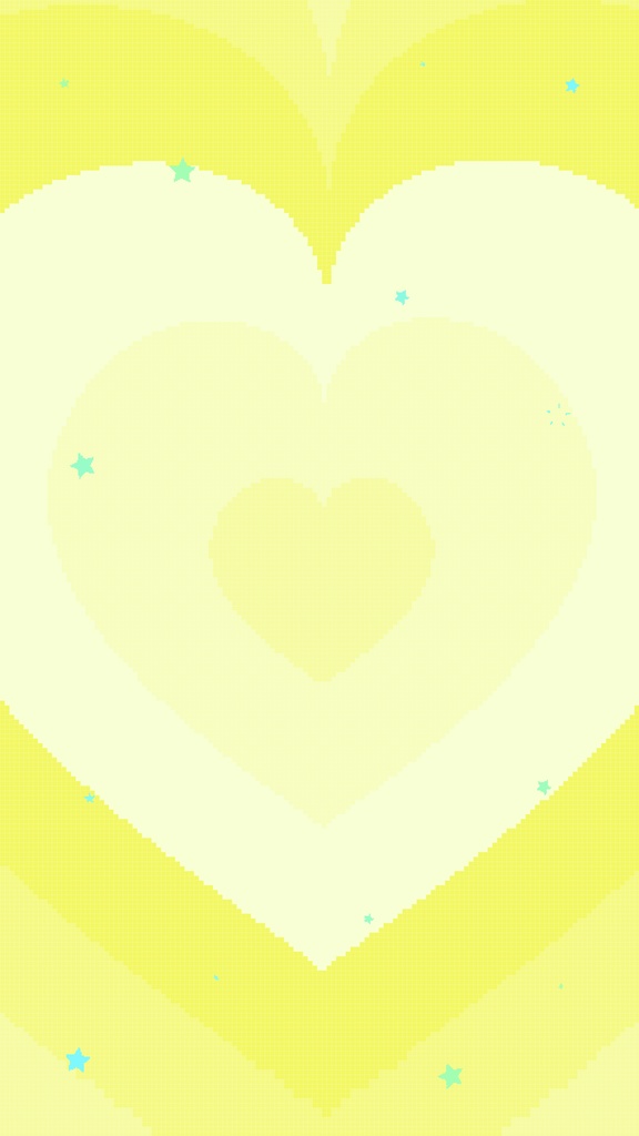 【動く背景】レトロ可愛い❤️8bitなハートとキラキラの星のアニメーション(10秒ループ)