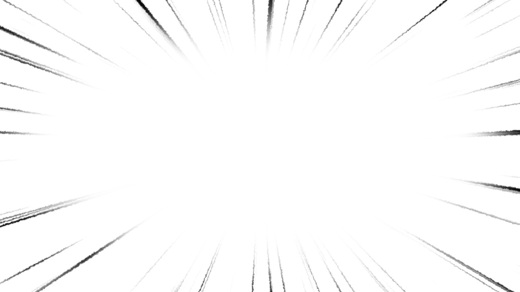 【エフェクト&背景素材】漫画オノマトペ効果音と集中線背景セット