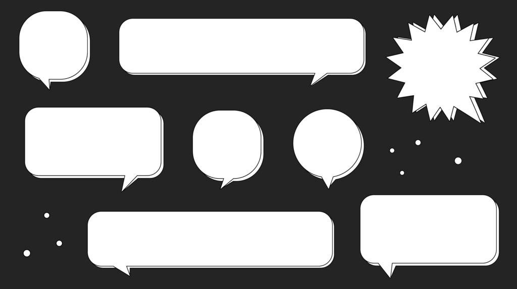 【アイコン&吹き出し素材】背景透過で使いやすい!可愛い❤️アイコンや吹き出し画像セット