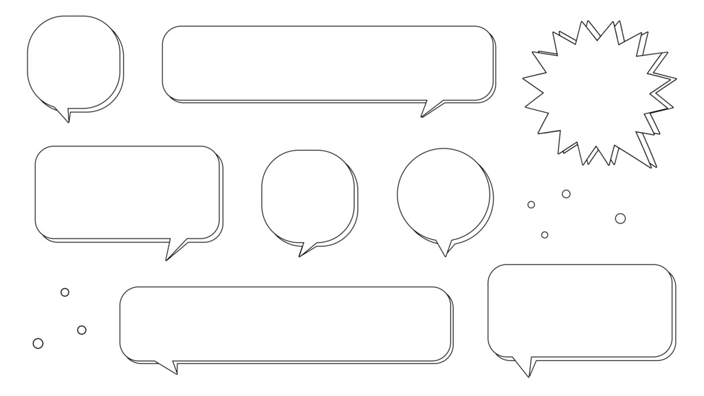 【アイコン&吹き出し素材】背景透過で使いやすい!可愛い❤️アイコンや吹き出し画像セット