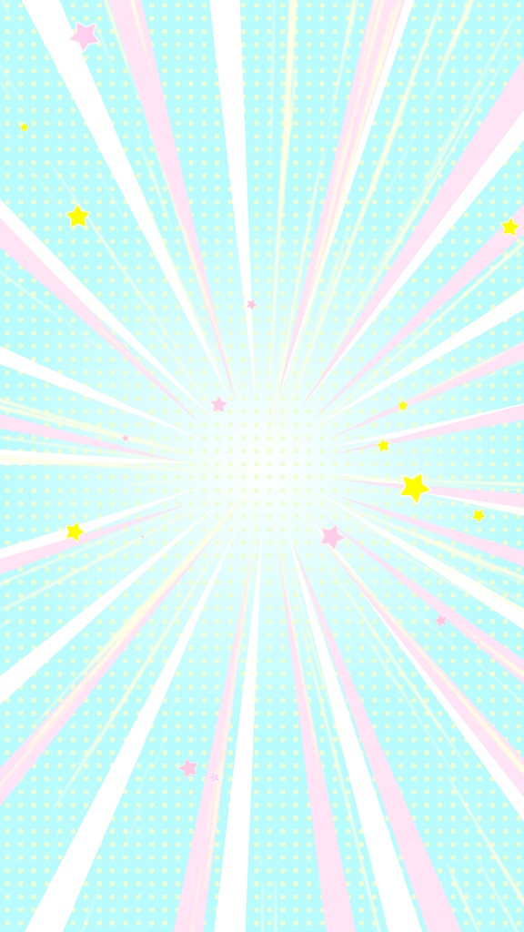 3カラー【ループ背景アニメーション】アメコミ風!カラフルPOPな注目線