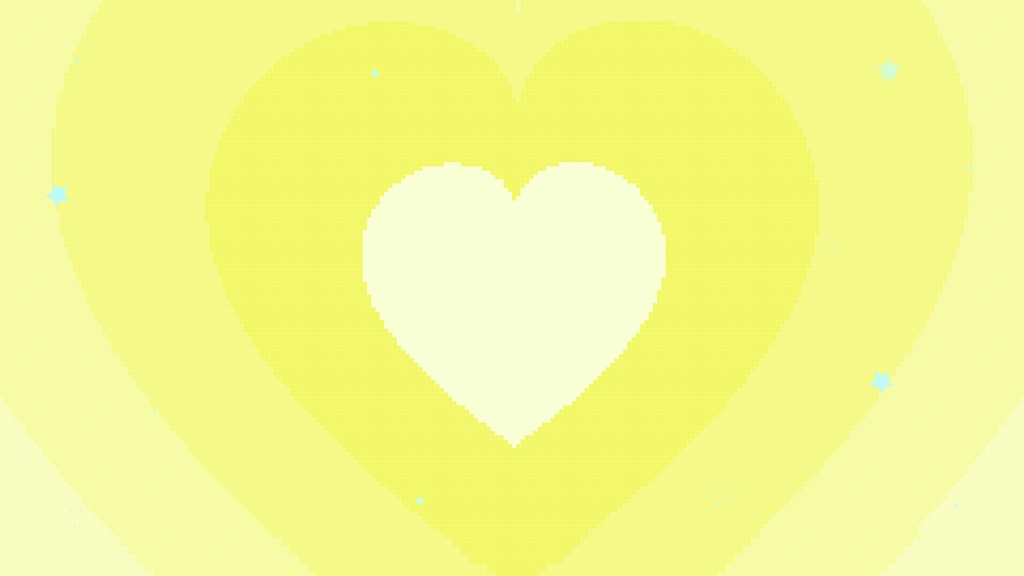 【背景素材】レトロなハートがカワイイ❤️8bitレトロゲーム風な背景壁紙