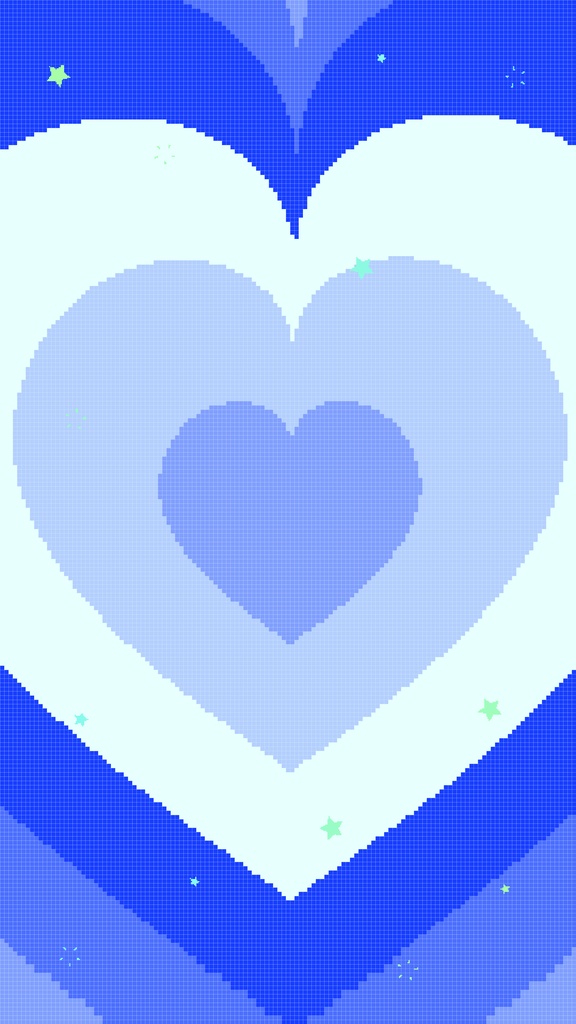 【背景素材】レトロなハートがカワイイ❤️8bitレトロゲーム風な背景壁紙