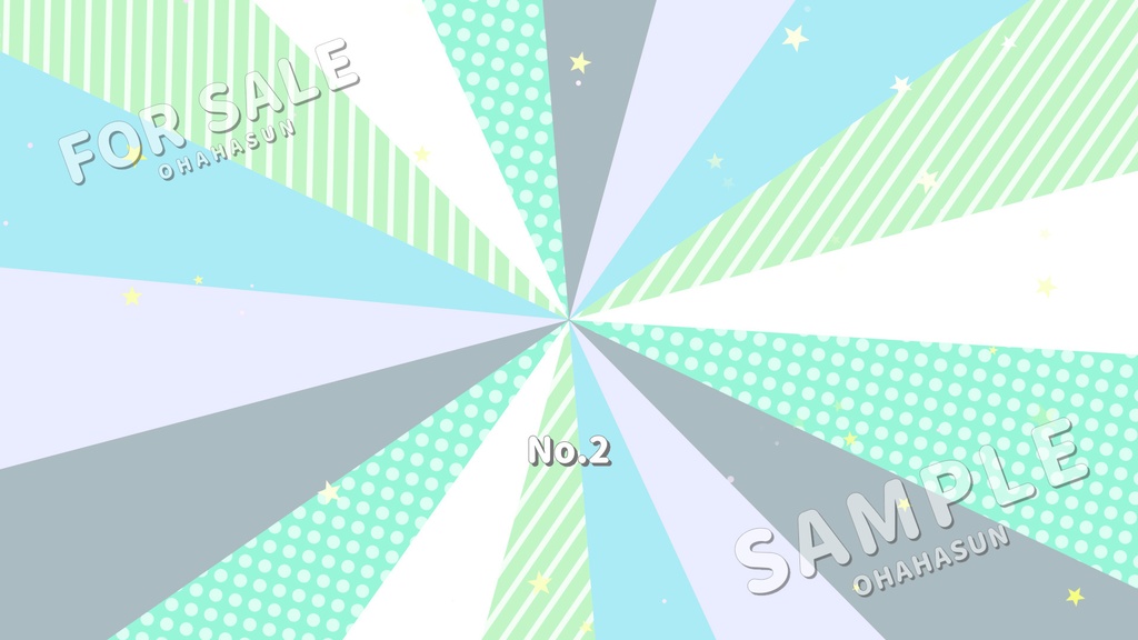 【背景素材】カラフルでPOPな演出に🌟カワイイ背景イラスト