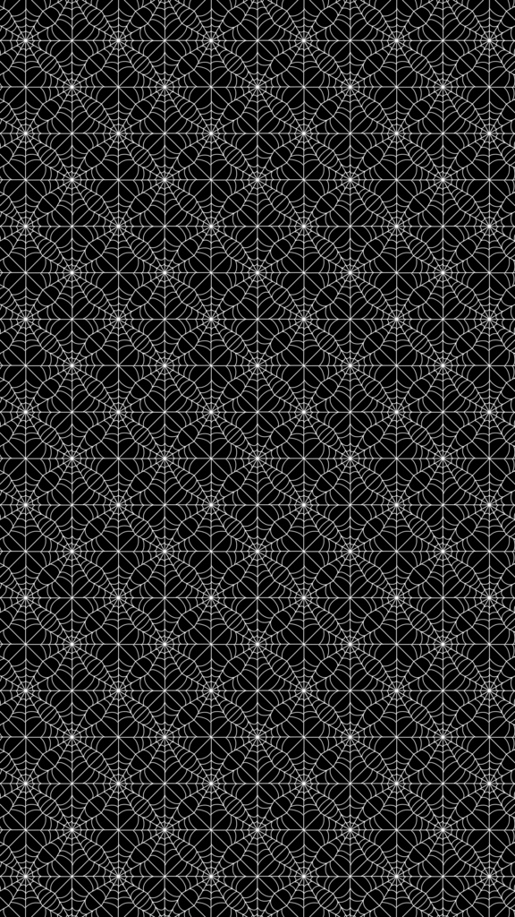 【動く背景】ハロウィンにぴったり!おしゃれな蜘蛛の巣パターン🕸️アニメーションループ背景モノトーン