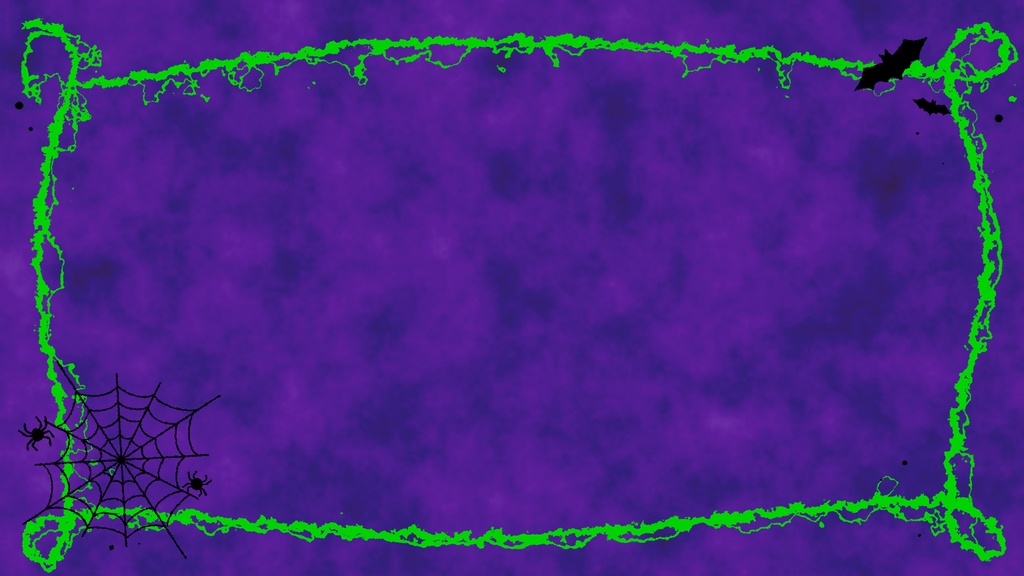 【動く背景】ダーク&オシャレなパープルでハロウィンを演出!アニメーション背景素材🕷️🕸️