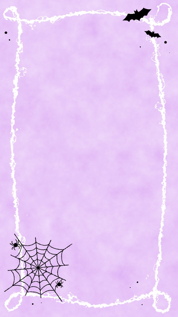 【動く背景】ダーク&オシャレなパープルでハロウィンを演出!アニメーション背景素材🕷️🕸️