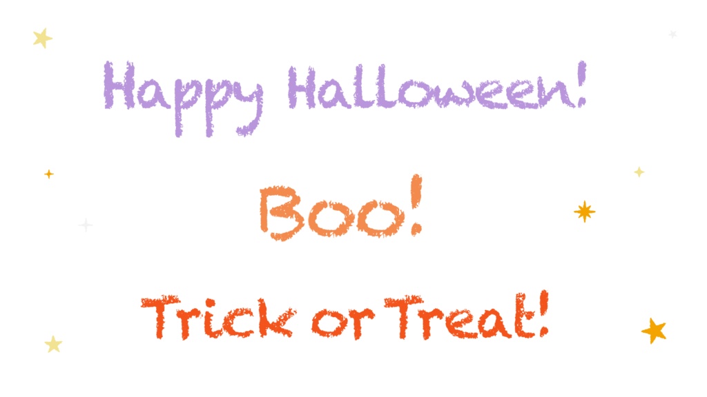 【透過イラスト素材】ハロウィンで便利な可愛いアイコン&テキストセット 背景透過PNG画像で使いやすい!