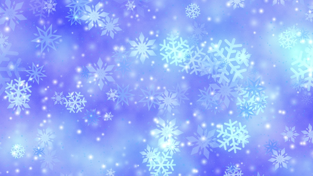 縦横各7種【ループ動画】美しく輝く雪の背景アニメーション/VJ/MV/配信/10s