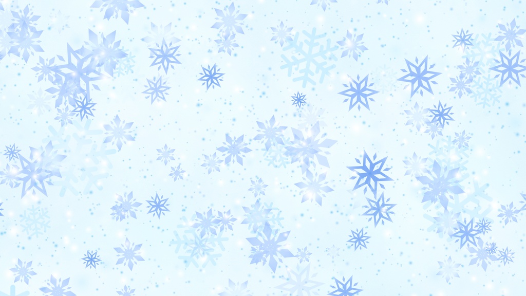 縦横各7種【ループ動画】美しく輝く雪の背景アニメーション/VJ/MV/配信/10s