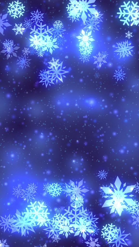 縦横各7種【ループ動画】美しく輝く雪の背景アニメーション/VJ/MV/配信/10s