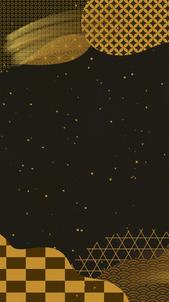 【和風ループ動画素材10種】ふにゃふにゃした形の和柄デザイン背景アニメーション・mp4・10秒ループ