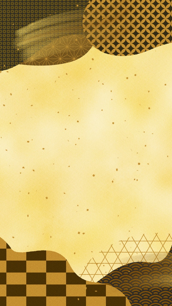 【和風ループ動画素材10種】ふにゃふにゃした形の和柄デザイン背景アニメーション・mp4・10秒ループ