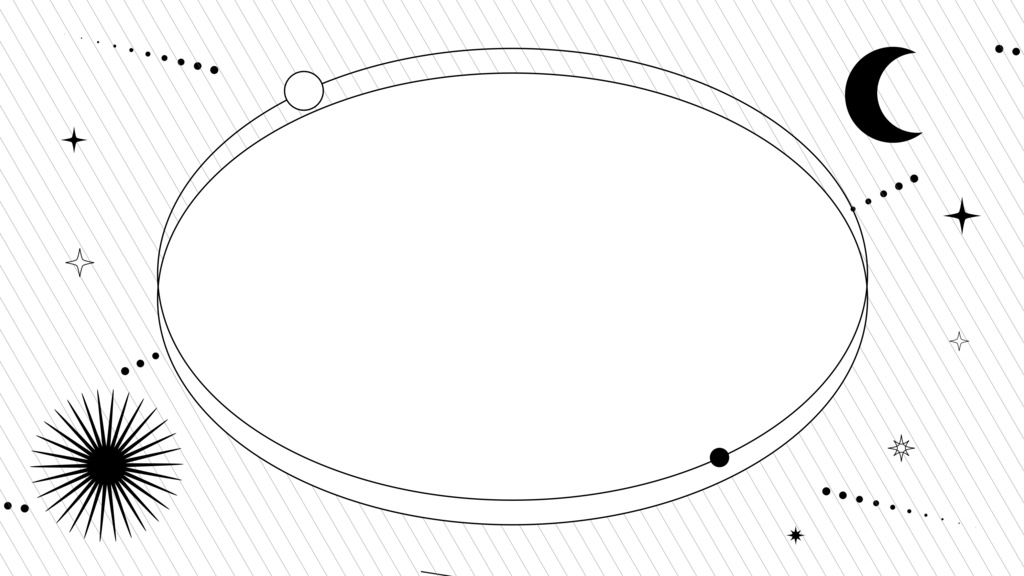 【配信向け素材セット】惑星デザインのかわいい背景アニメーション& 動く透過テキスト・縦横各5種・mp4