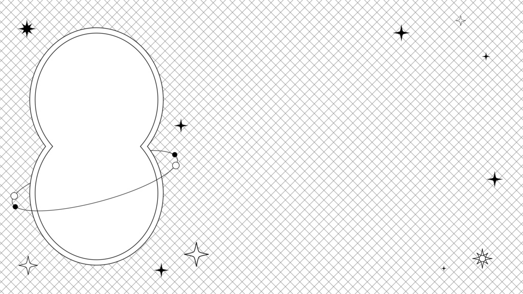 【配信向け素材セット】惑星デザインのかわいい背景アニメーション& 動く透過テキスト・縦横各5種・mp4