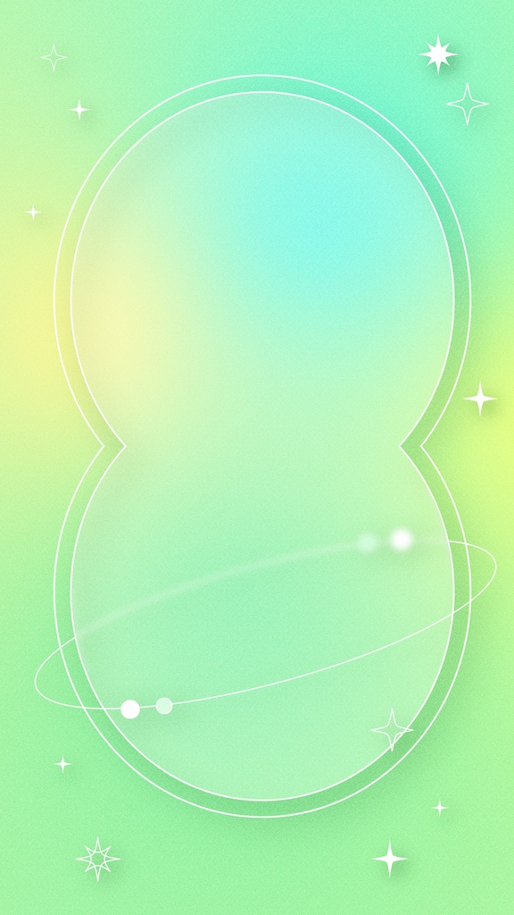 【配信向け素材セット】惑星デザインのかわいい背景アニメーション& 動く透過テキスト・縦横各5種・mp4