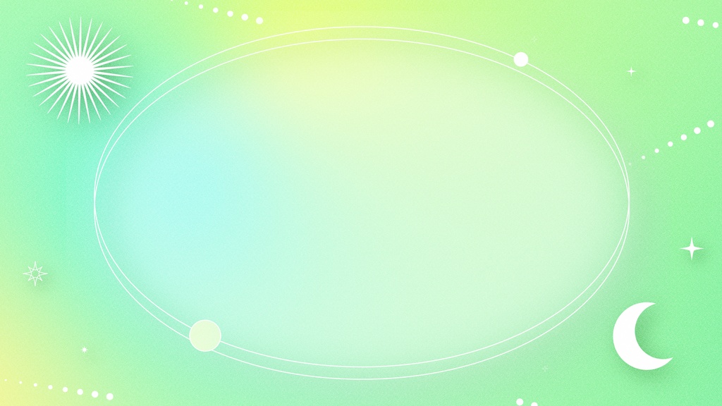 【配信向け素材セット】惑星デザインのかわいい背景アニメーション& 動く透過テキスト・縦横各5種・mp4