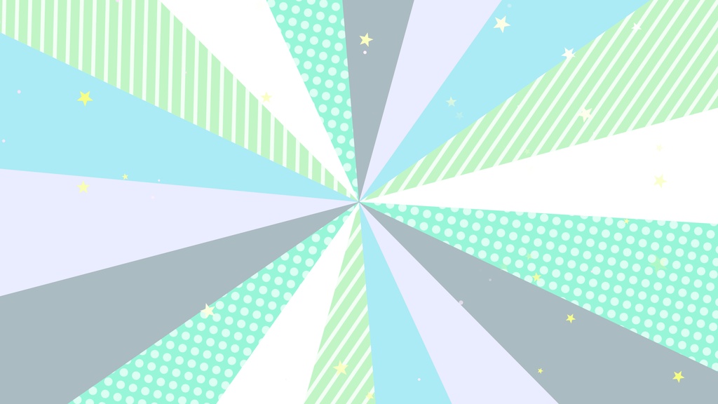 レトロPOPで可愛い!星が飛び出す注目ループ背景3カラー✨10秒シームレスループ