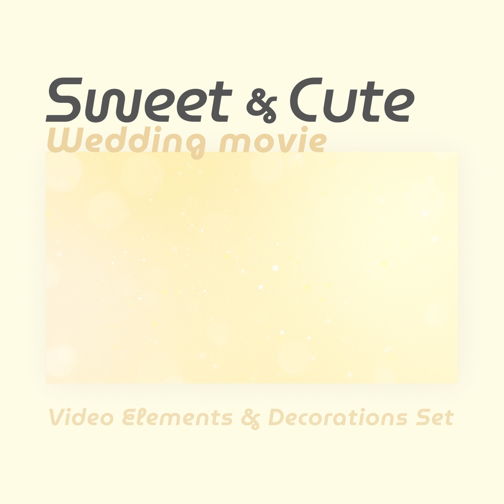 自作用・結婚式OPムービー素材セット✨透過素材で重ねるだけで簡単!背景画像&映像付き