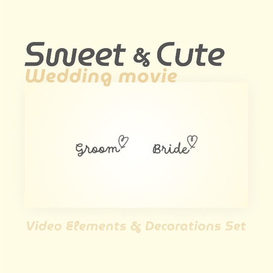 自作用・結婚式OPムービー素材セット✨透過素材で重ねるだけで簡単!背景画像&映像付き