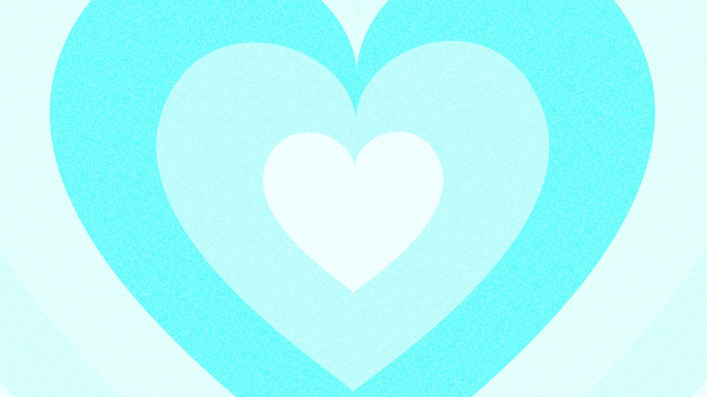 レトロPOPで可愛い❤️ハートのループ背景アニメーション・縦横各5カラー・mp4・10秒ループ