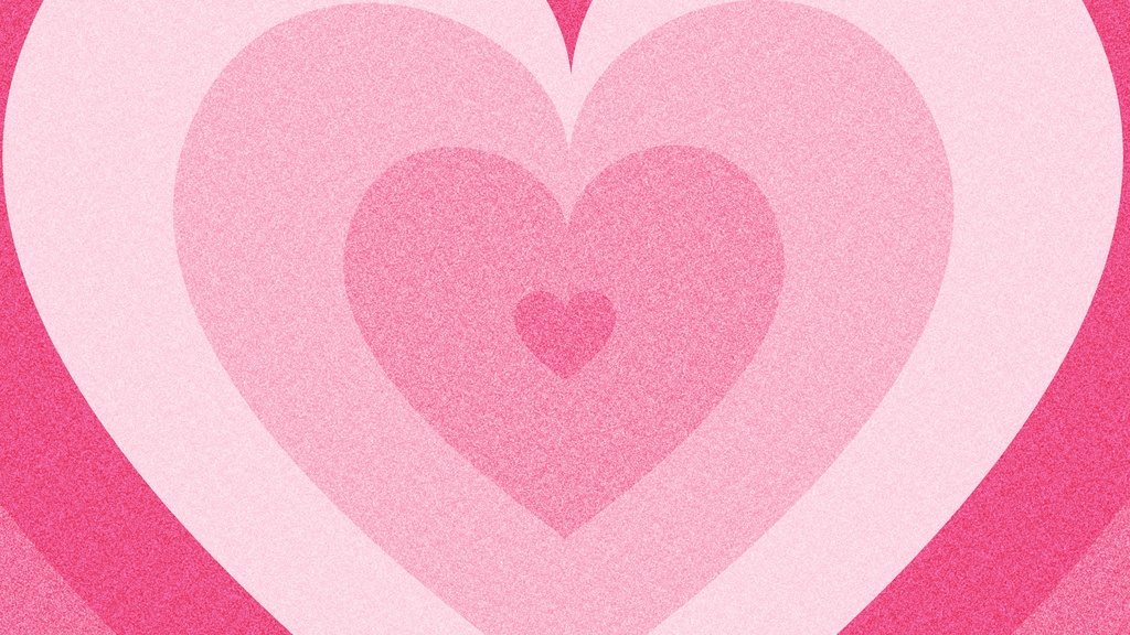 レトロPOPで可愛い❤️ハートのループ背景アニメーション・縦横各5カラー・mp4・10秒ループ