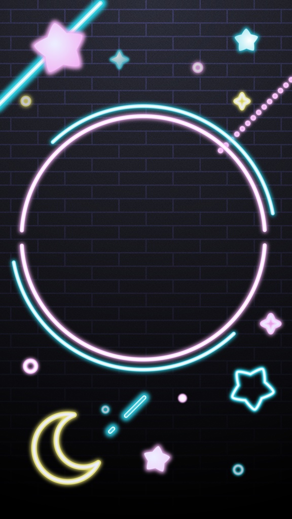 【配信背景】可愛く動く✨ネオンライト風背景アニメーション12種