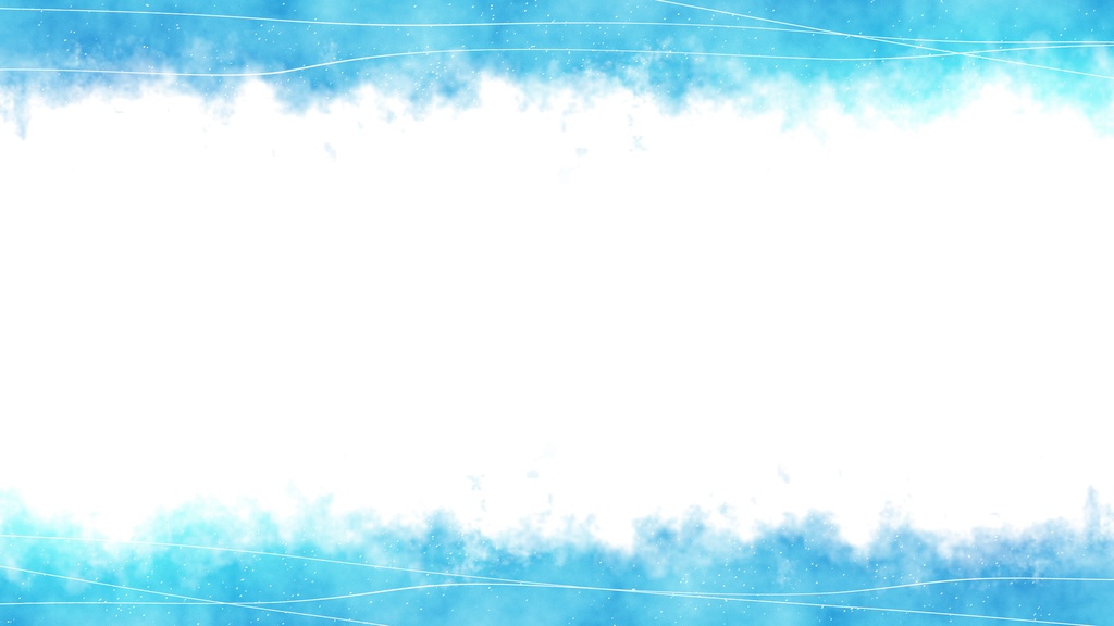 【ループ背景|配信・動画】青色の水彩絵の具で描いたような美しい背景アニメーション🎨mp4・縦横各10種