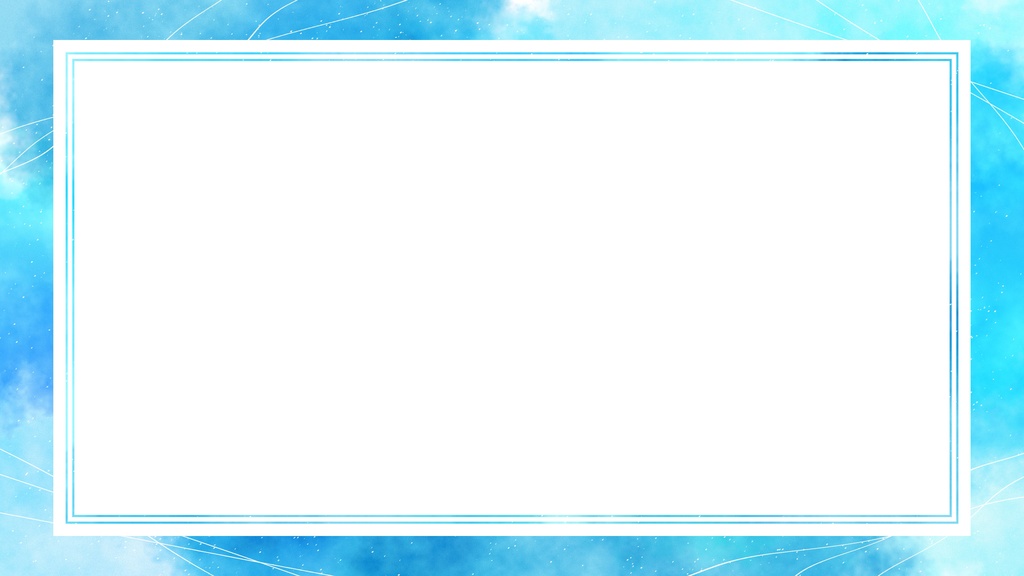 【ループ背景|配信・動画】青色の水彩絵の具で描いたような美しい背景アニメーション🎨mp4・縦横各10種