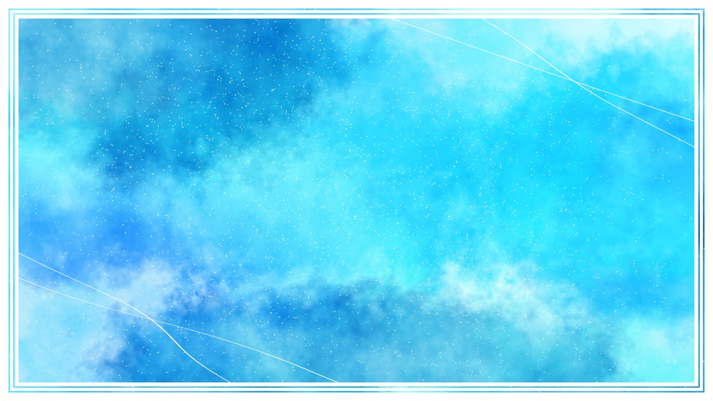 【ループ背景|配信・動画】青色の水彩絵の具で描いたような美しい背景アニメーション🎨mp4・縦横各10種