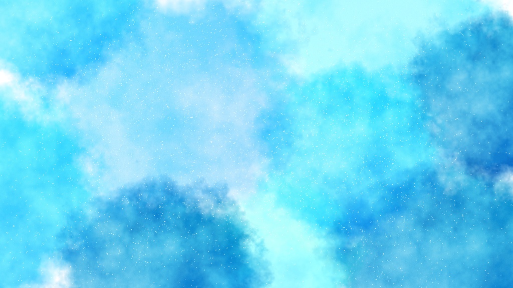 【ループ背景|配信・動画】青色の水彩絵の具で描いたような美しい背景アニメーション🎨mp4・縦横各10種
