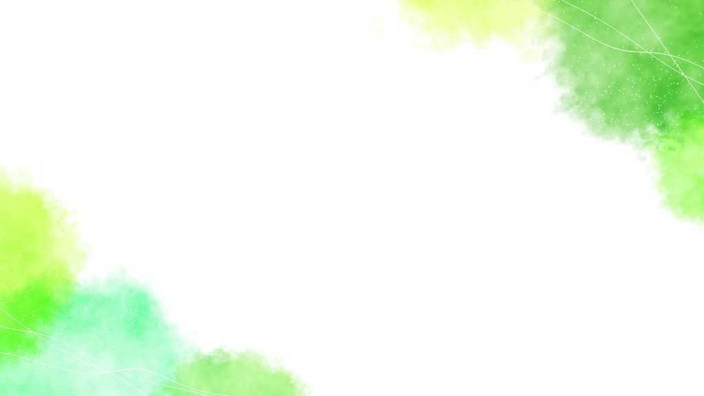 【ループ背景|配信・動画】緑色の水彩絵の具で描いたような美しい背景アニメーション🎨mp4・縦横各10種